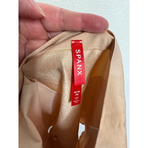 Spanx Medium Oncore Sculpting High Waisted Brief Soft Nude Body Shaper Slimming - Picture 9 of 13